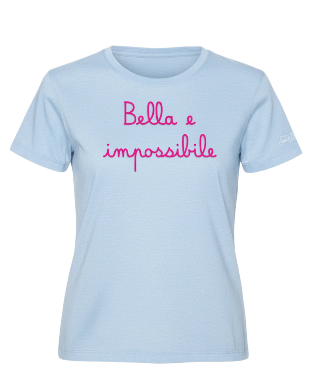 T-shirt Emilie MC2 Saint Barth con Ricamo