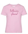 Camiseta Emilie MC2 Saint Barth con bordado Bollicine