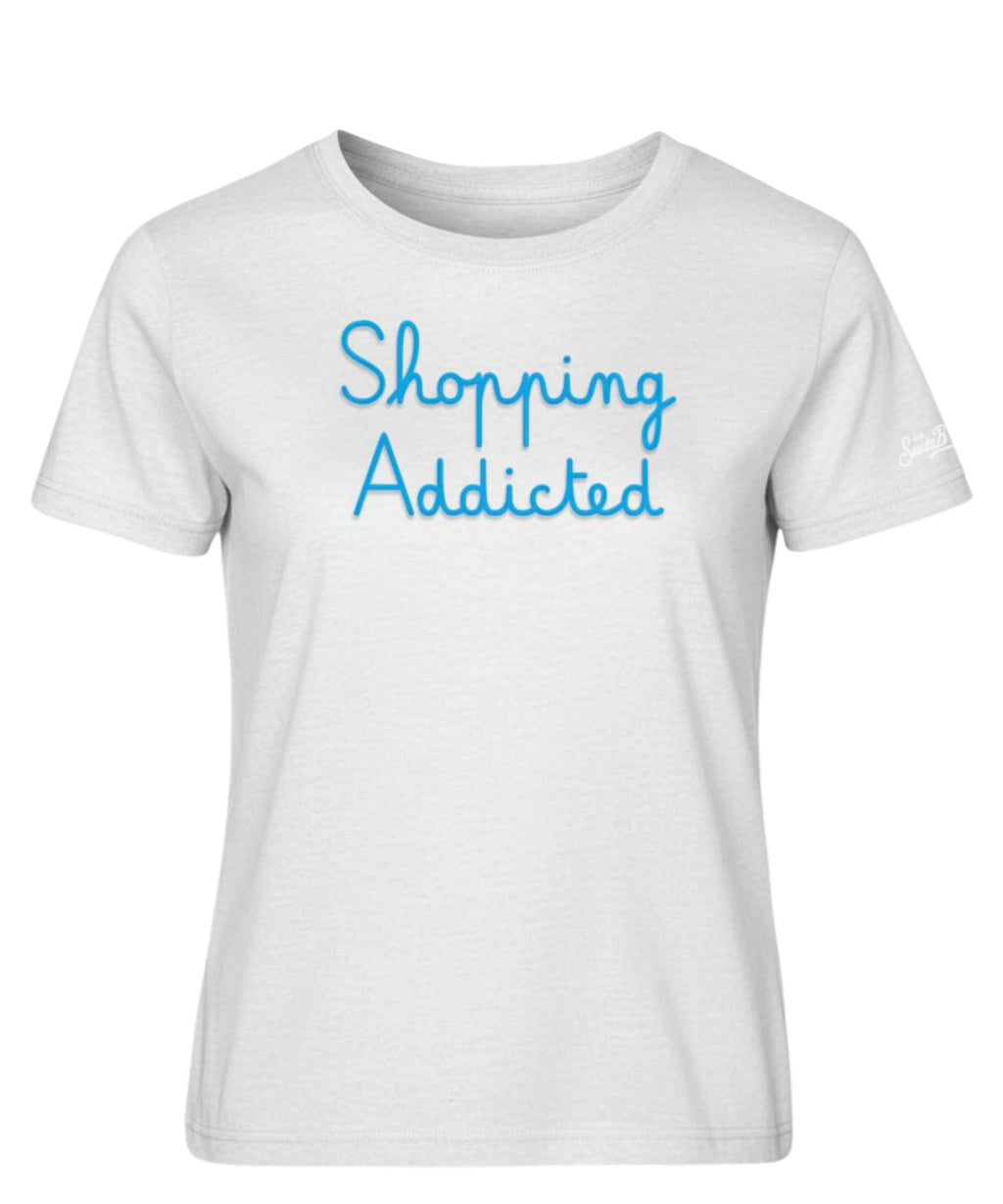 T-shirt Emilie MC2 Saint Barth con Ricamo Shopping