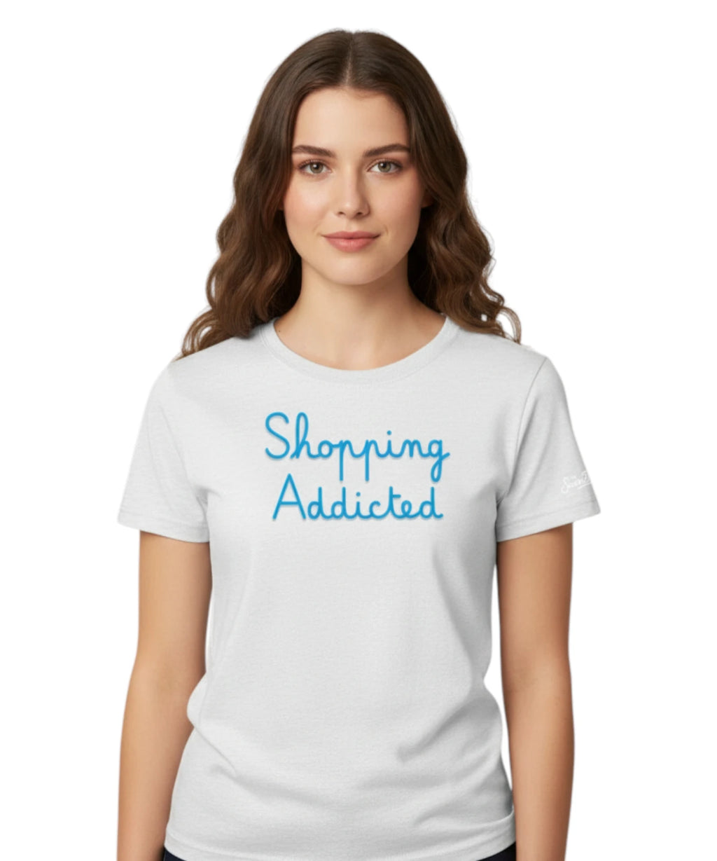 T-shirt Emilie MC2 Saint Barth con Ricamo Shopping