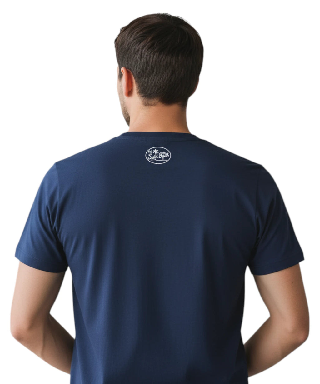 Men's Portofino T-Shirt with Saint Barth Embroidery