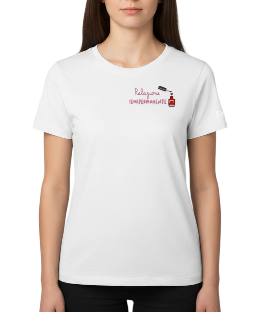 Camiseta Emilie MC2 Saint Barth con bordado