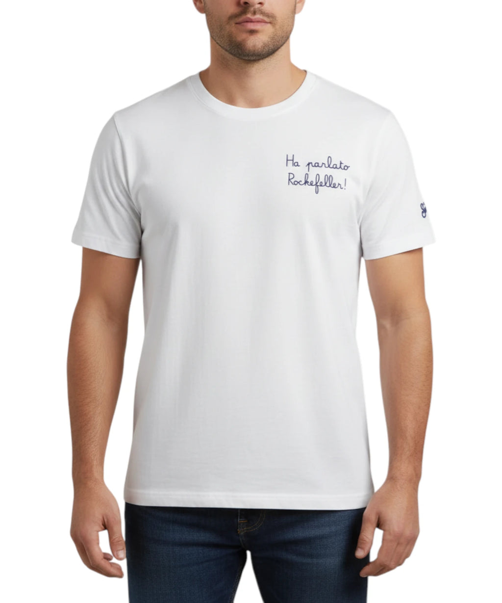Heren T-shirt Portofino met Saint Barth borduurwerk