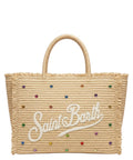 MC2 Saint Barth Vanity torebka z kryształkami Multicolor z rafii