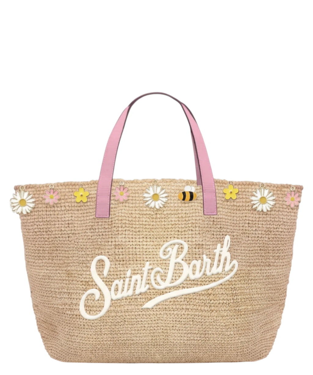 Zomertas MC2 Saint Barth in raffia met charm