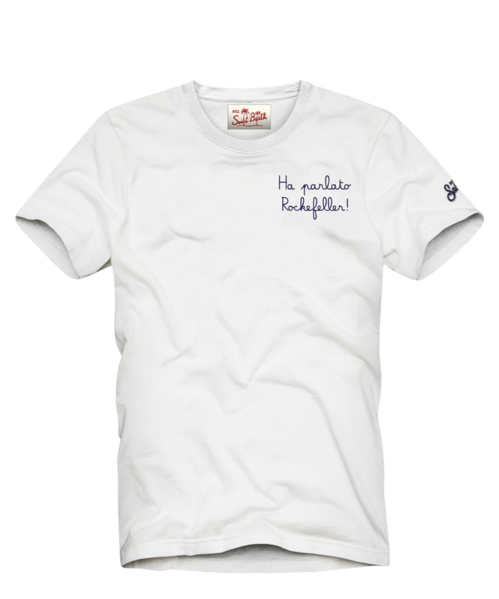 Heren T-shirt Portofino met Saint Barth borduurwerk