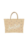 Borsa raffia estate MC2 Saint Barth Colette Strass
