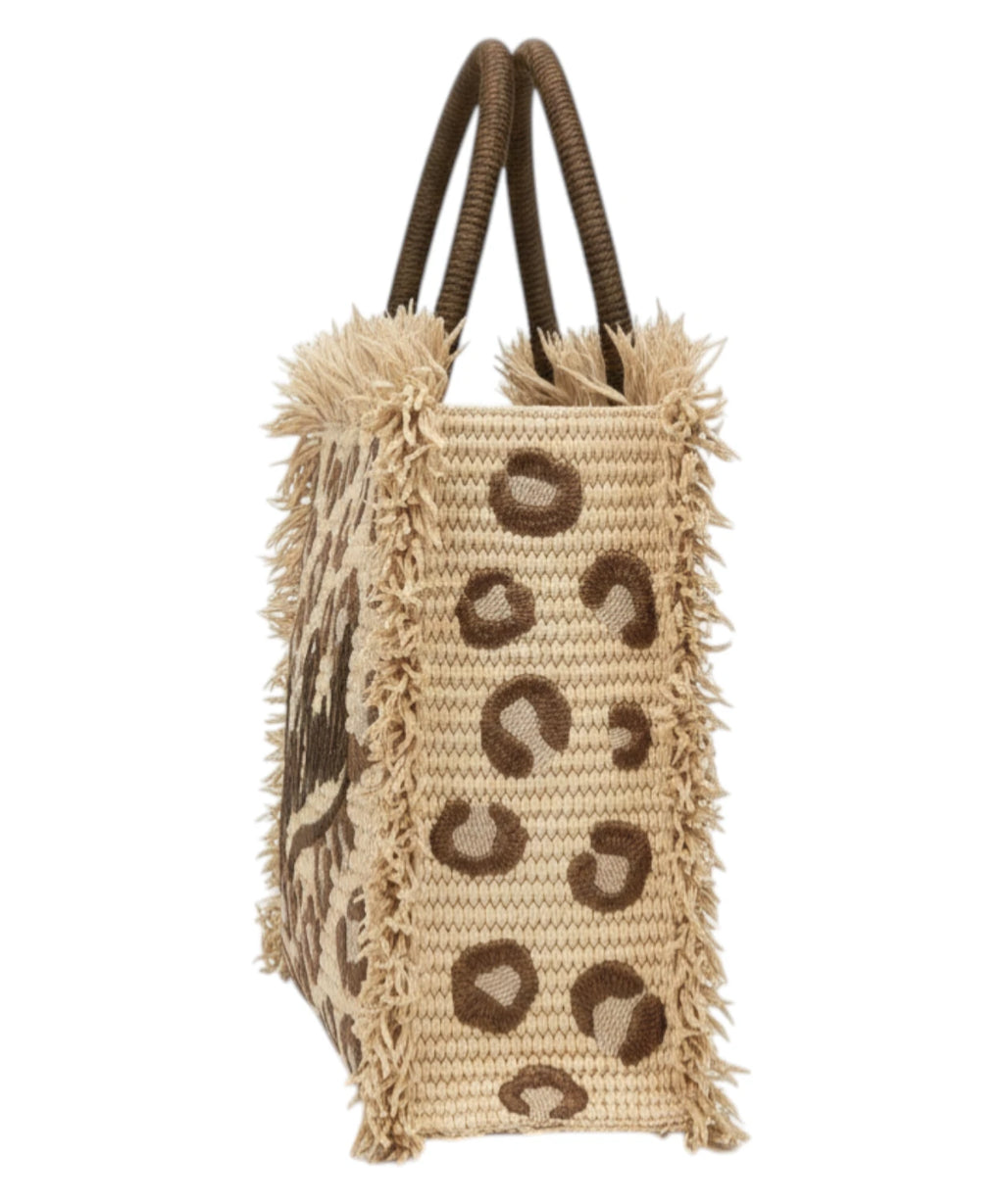 Tas Colette Raffia Animalier MC2 Saint Barth