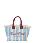 Borsa Colette Stripes MC2 Saint Barth i lærred