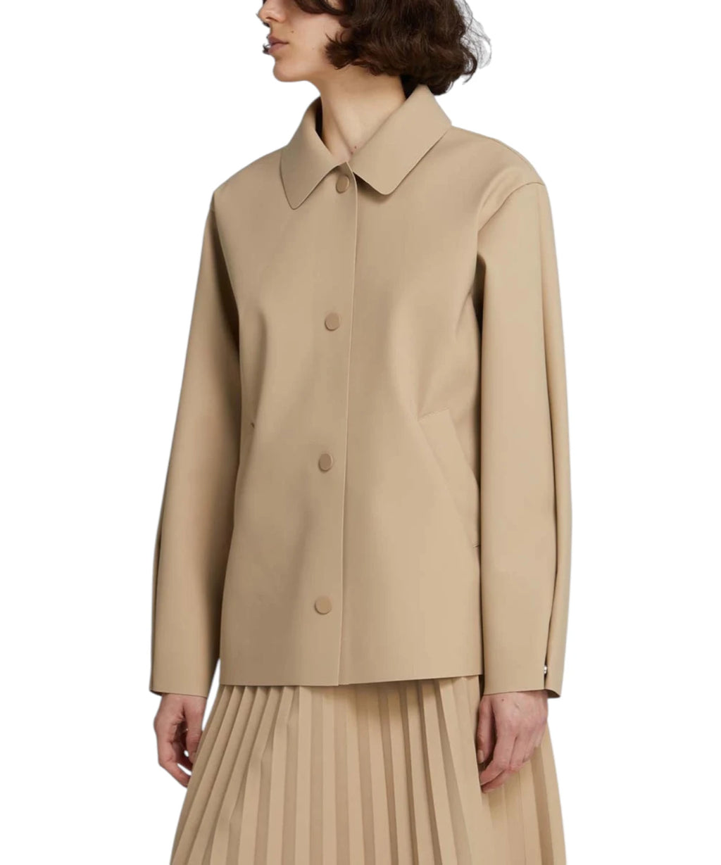 Giacca Donna MM MaxMara Oversize in Tessuto Spalmato