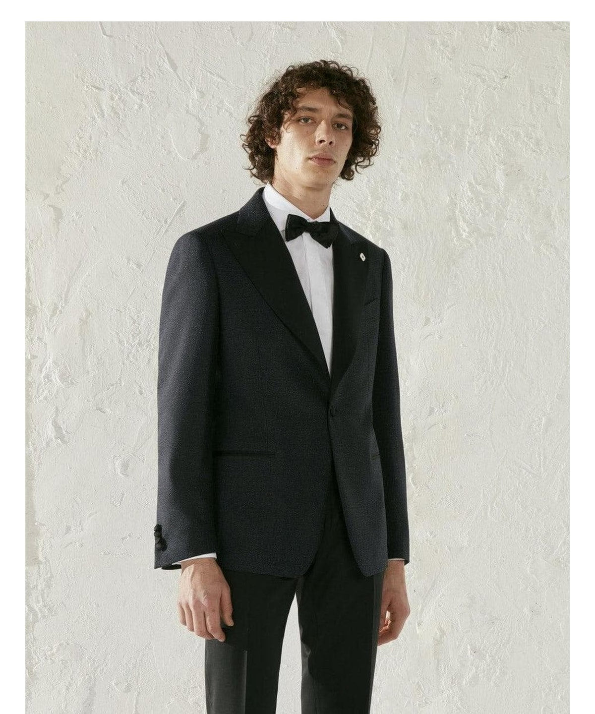 Giacca smoking blu con dettaglio in lurex - kosmo 2