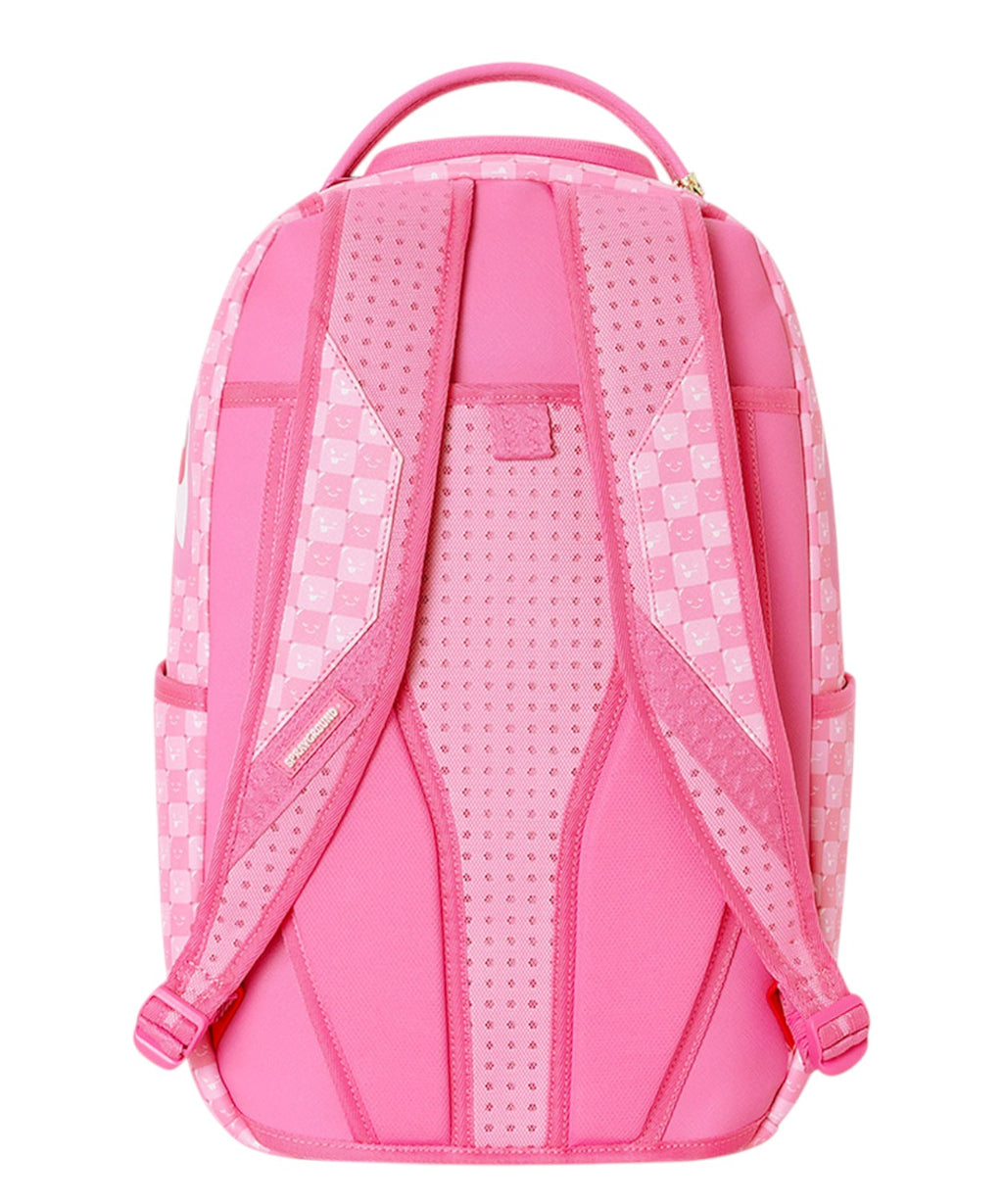 Zaino sprayground rosa check per streetwear