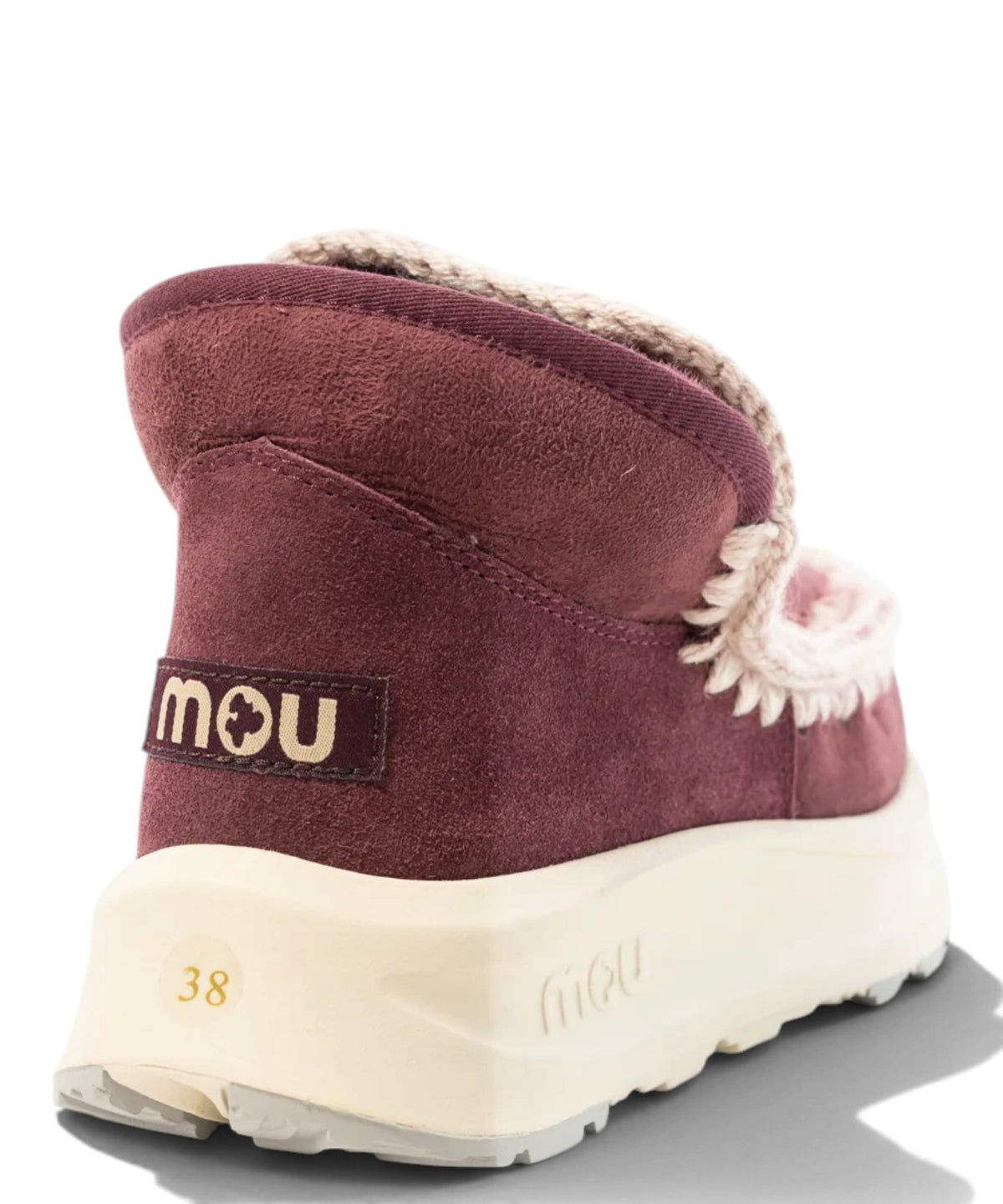 Mou Speed Eskimo Sneaker em camurça e pele de carneiro
