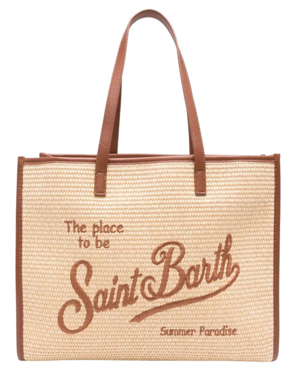 Borsa Vivian con Ricamo e Dettagli Intrecciati-Borse a spalla-Mc2 Saint Barth-Vittorio Citro Boutique