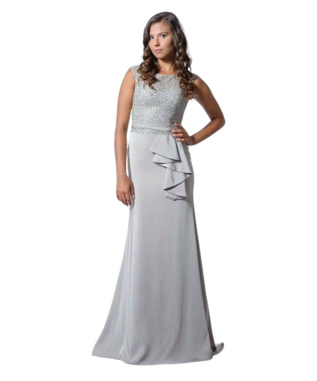Abito lungo con stola coordinata-LADY CHIC-Abiti-Vittorio Citro Boutique