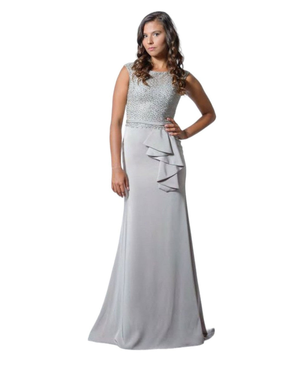 Abito lungo con stola coordinata-LADY CHIC-Abiti-Vittorio Citro Boutique