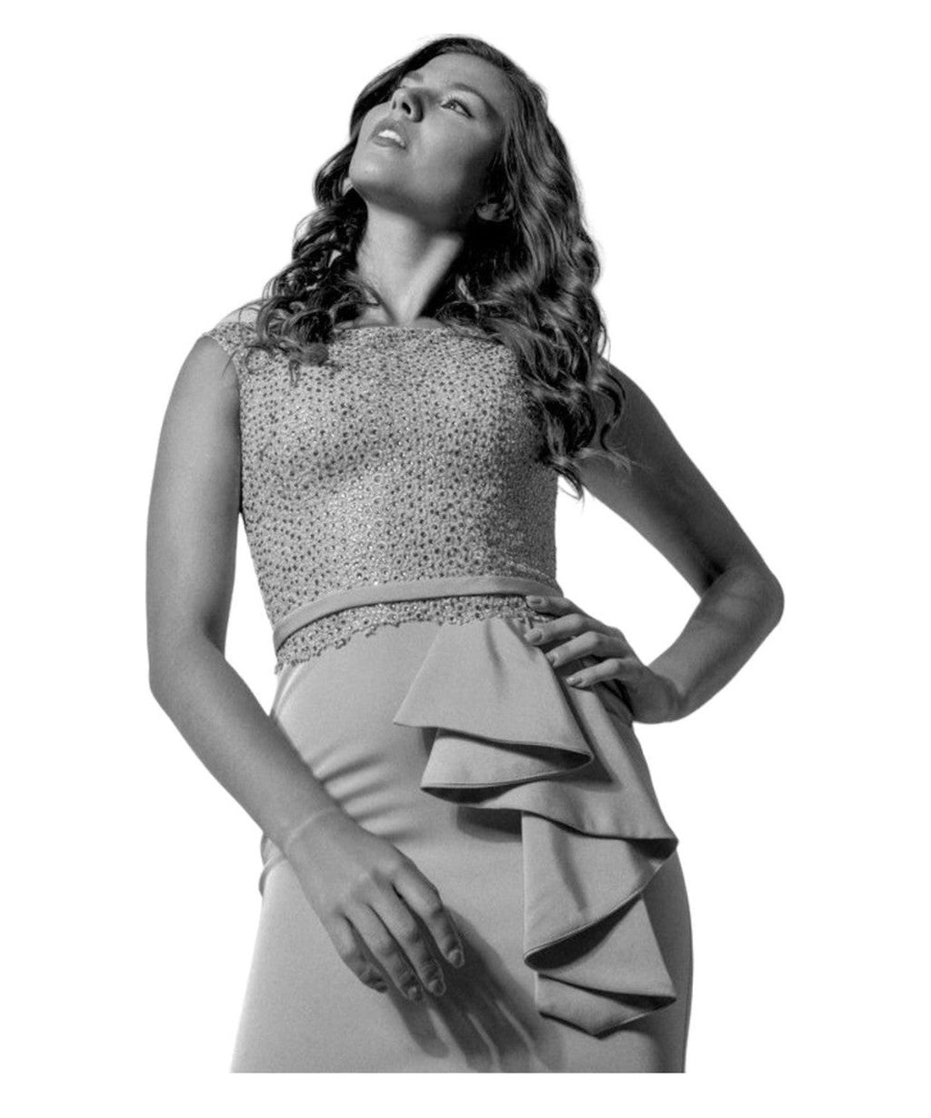 Abito lungo con stola coordinata-LADY CHIC-Abiti-Vittorio Citro Boutique