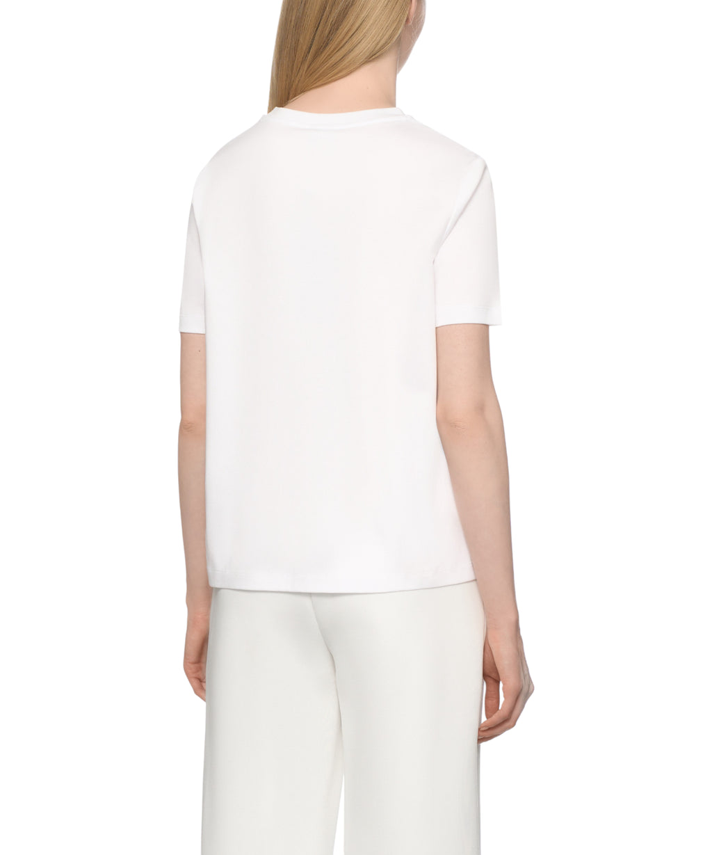 T-shirt Max Mara logo MM in modal en katoen