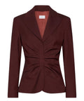 Giacca Donna Elegante in Twill Stretch con Arricci