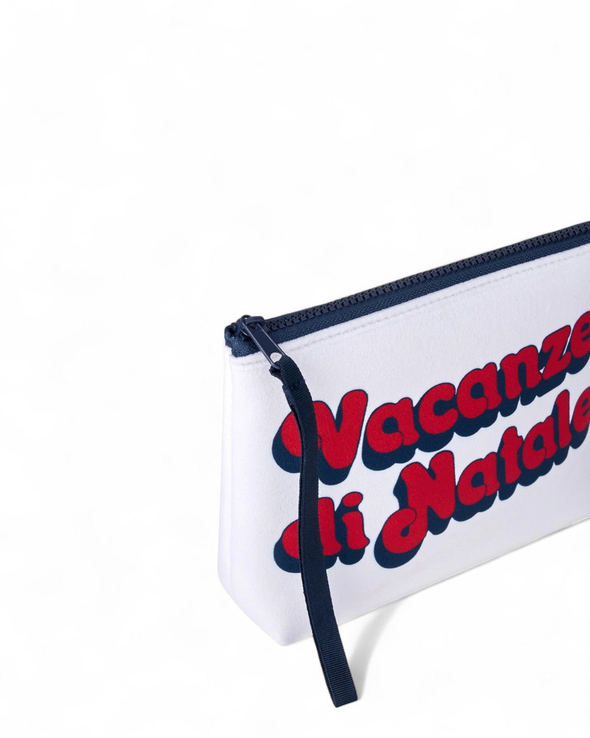 Pochette Aline in lana con stampa Vacanze di Natale-Vittoriocitro-Vittorio Citro Boutique