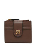 Portafoglio Piccolo in Pelle con Logo Love Birds-Pinko-Portafogli-Vittorio Citro Boutique