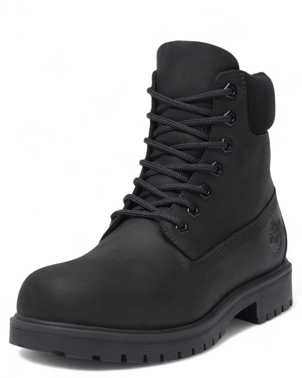 Stivali Premium 6 Inch Waterproof neri con lacci robusti e collo imbottito, perfetti per look outdoor e protezione invernale.