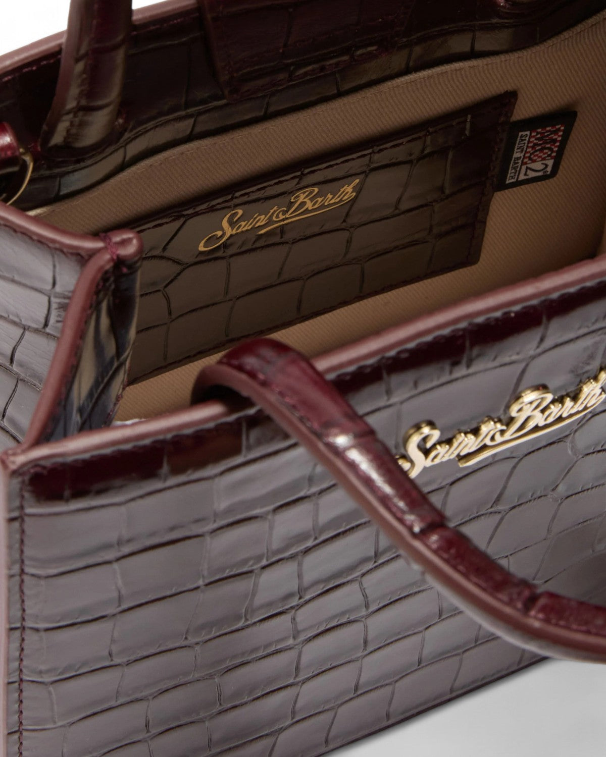 Shop Bag Mini in Pelle Stampa Cocco con Tracolla-Mc2 Saint Barth-Borse a spalla-Vittorio Citro Boutique