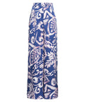 Pantaloni ampi in crêpe fantasia floreale a vita alta-Beatrice B-Pantaloni-Vittorio Citro Boutique
