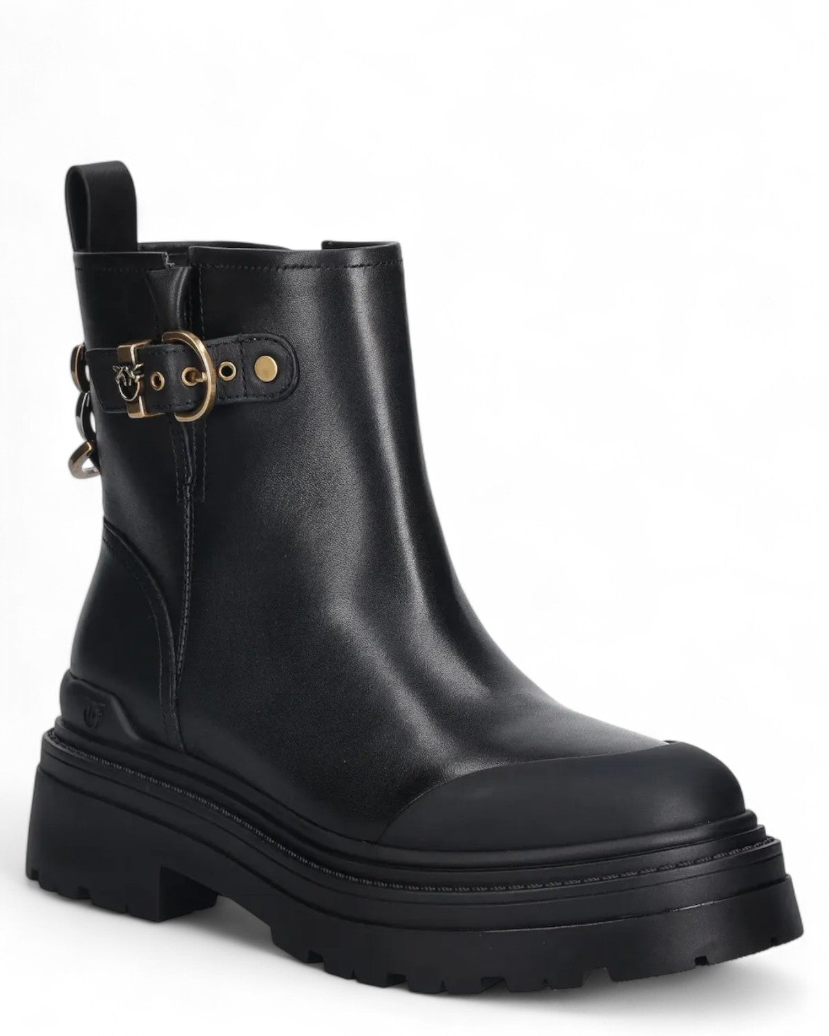 Stivaletti Mia 21 in Pelle con Plateau-Pinko-Stivali-Vittorio Citro Boutique