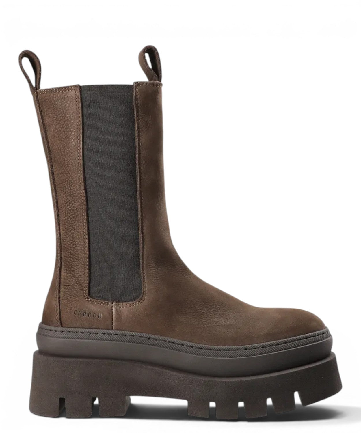 Stivaletti CPH685 Chelsea in Nubuck con Suola Platform