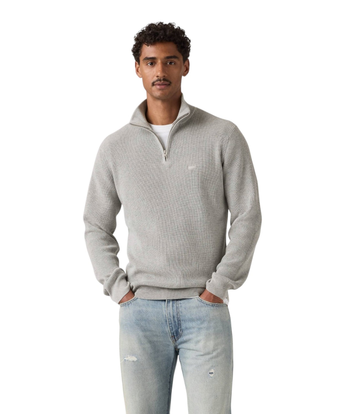 Housemark Cotton Half-Zip Sweatshirt