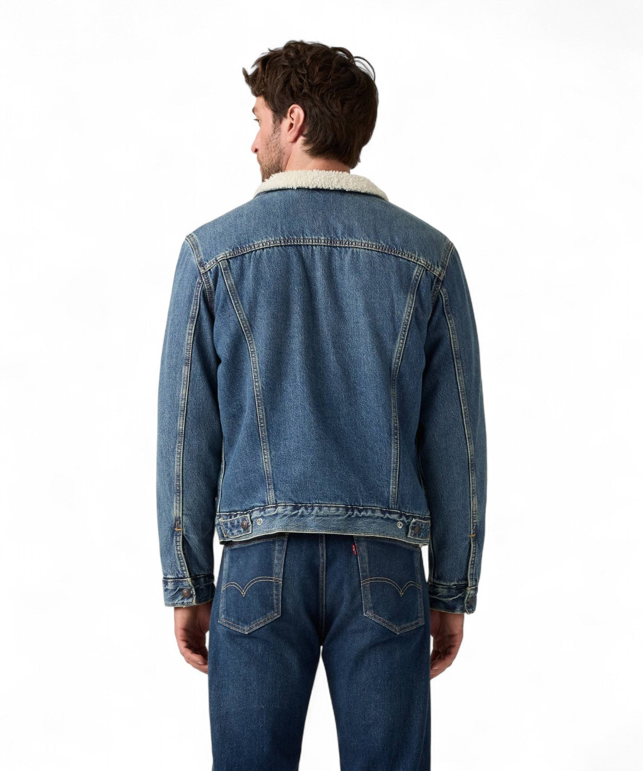 Levi’s® Trucker Type III Giacca di Jeans Foderata in Sherpa