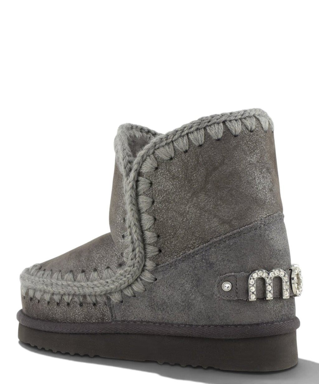 Botín Eskimo 18 con logo de strass Mou
