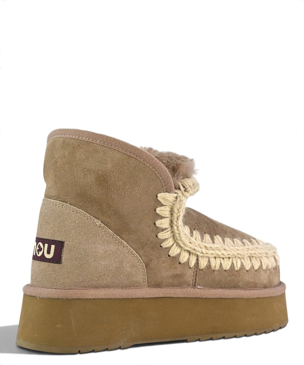 Botas de plataforma Mou Mini Eskimo de ante y piel de borrego