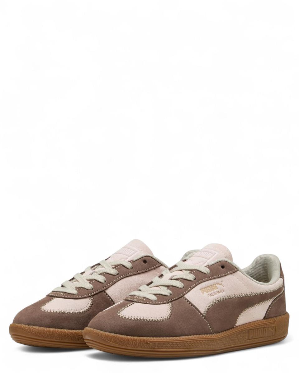 Puma Palermo Wine Club Damen Flache Retro-Sneaker in Bronze