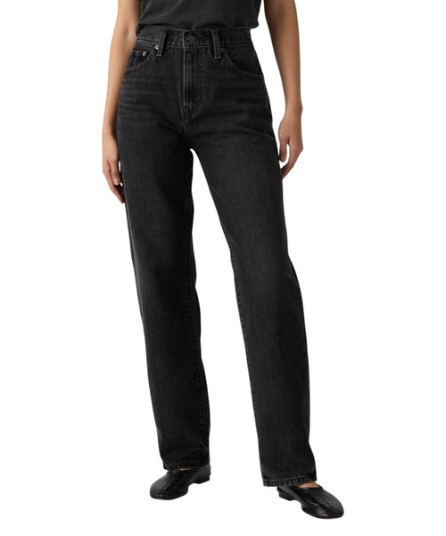 Jeans Easy Dad Donna a Vita Alta Non Stretch