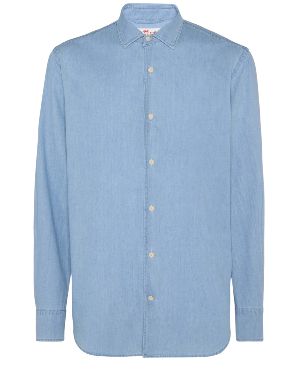 Camicia Pamplona in Chambray Blu Chiaro-Mc2 Saint Barth-Camicie-Vittorio Citro Boutique