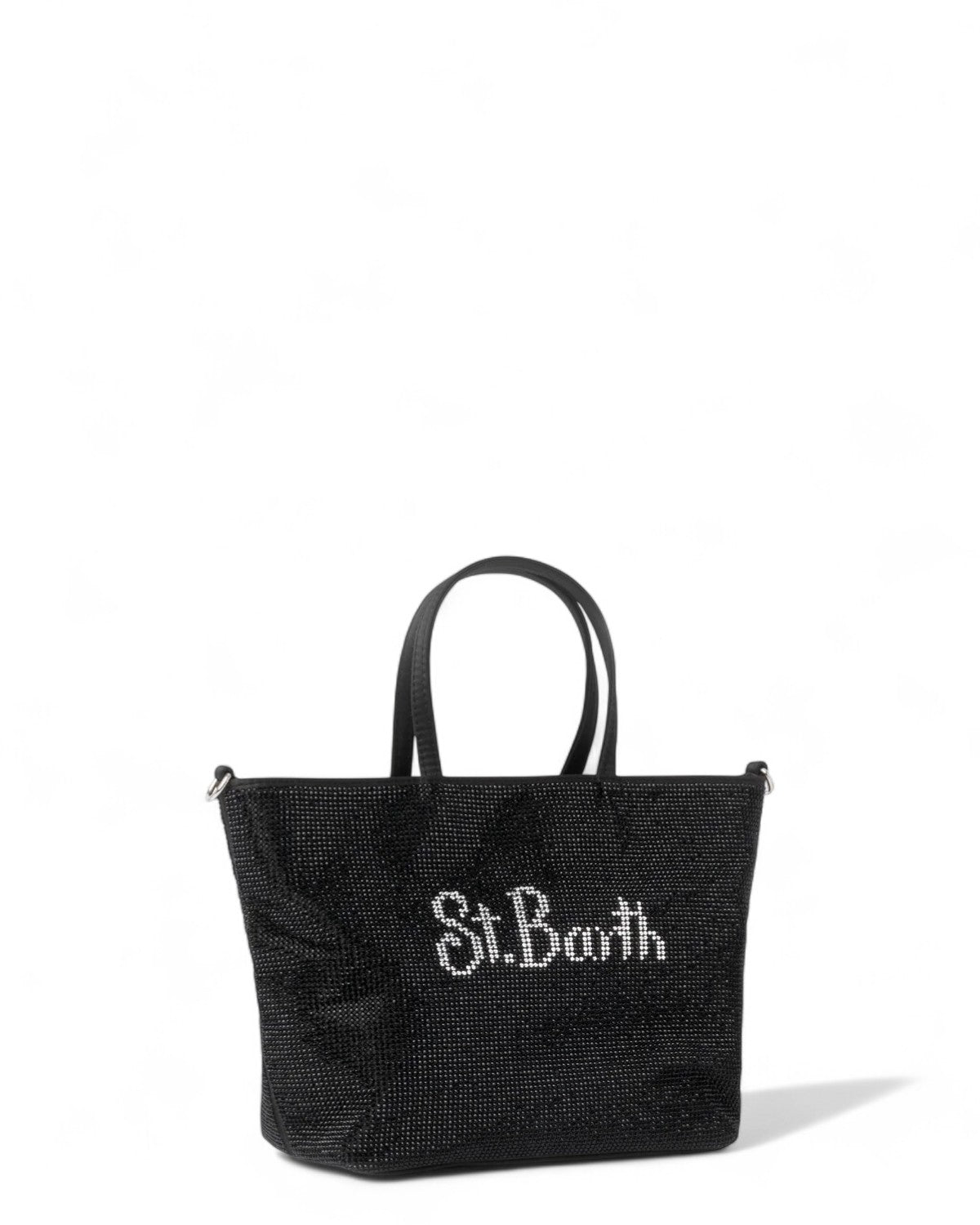 Mini borsa in raso con strass e manici-Mc2 Saint Barth-Borse a mano-Vittorio Citro Boutique