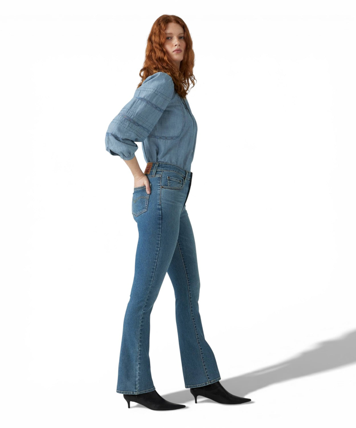 Jeans Donna Boyfriend Bootcut Vita Alta - UK Brand - Taglie 24-36 (UK 6-16) - B824