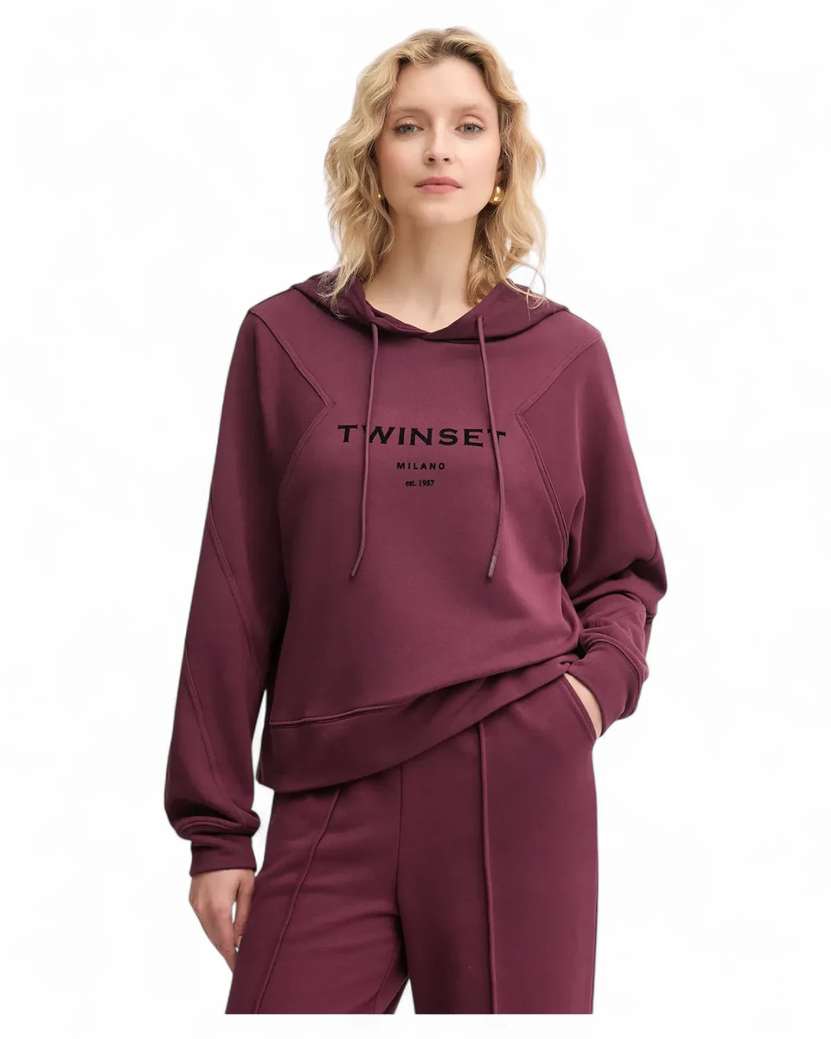 Tuta Twinset in Lana con Cappuccio-Twinset-Tuta-Vittorio Citro Boutique