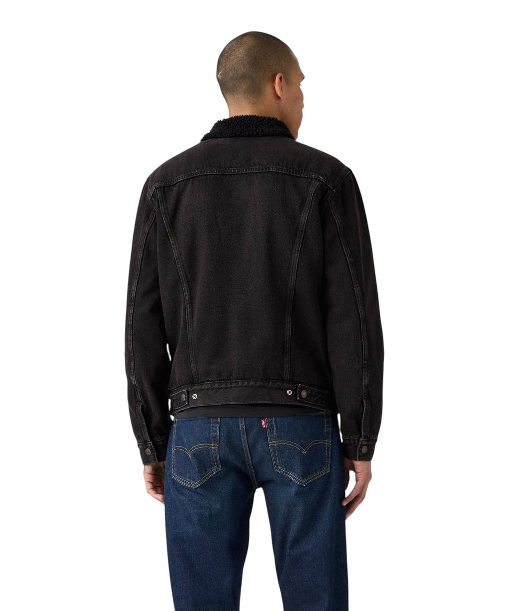 Levi’s Sherpa Trucker Type III Jeansjacke mit Sherpa-Futter