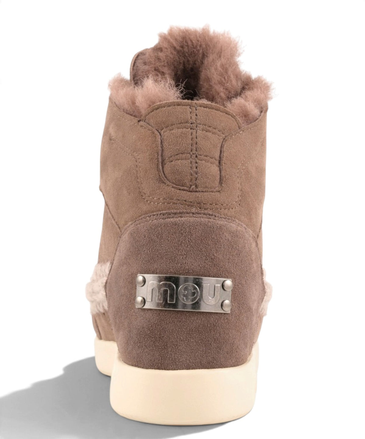 Mou New Inner Wedge Hiking Lace-Up in Shearling