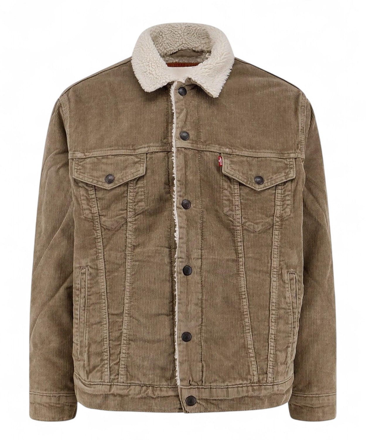 Levi’s® Relaxed Fit Sherpa Trucker Giacca in Denim Foderata
