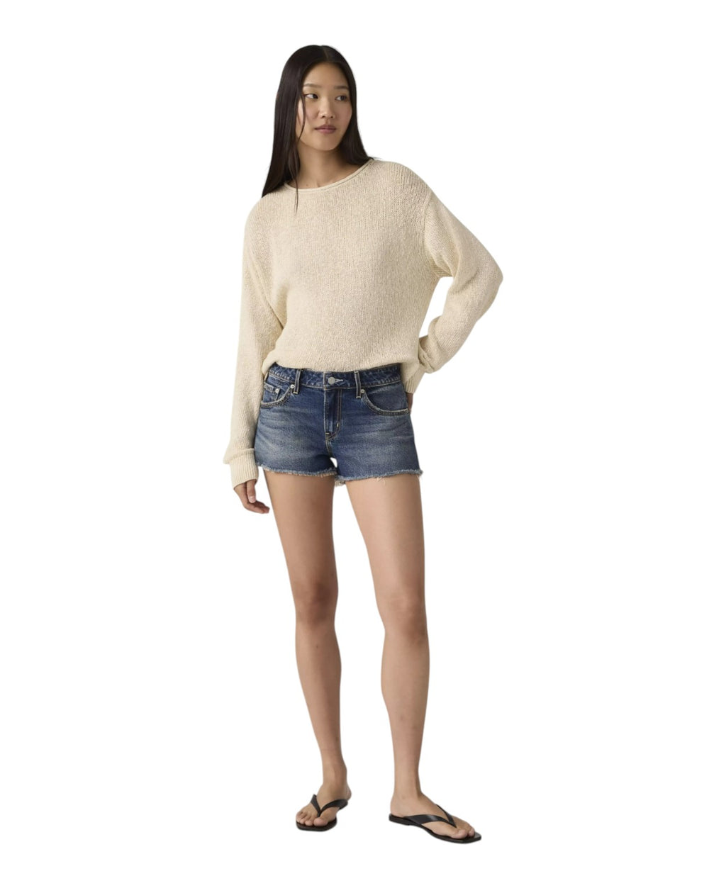 Shorts Levi's Donna in Denim 100% Cotone