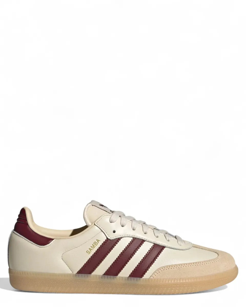 Samba OG Wonder White e Shadow Red-Adidas Originals-Sneakers-Vittorio Citro Boutique