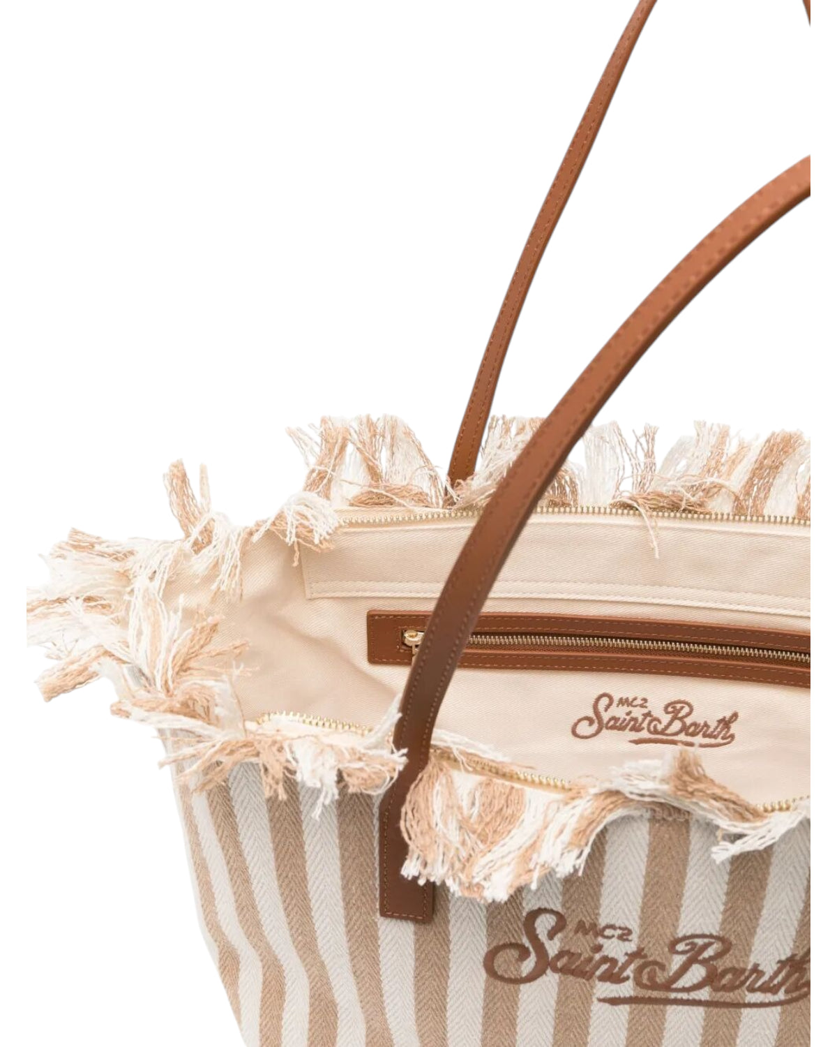 Borsa Shopper City MC2 Saint Barth in canvas a righe