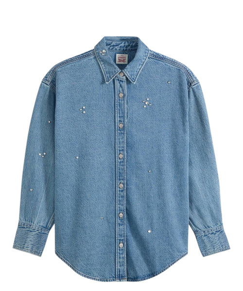 Camicia Denim Leggera in Cotone e Lyocell TENCEL