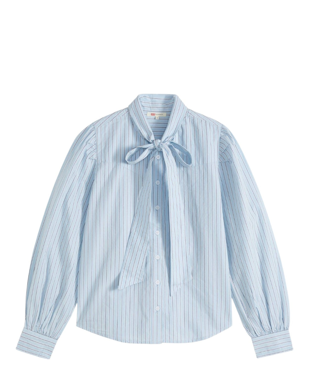 Camicia Western in Cotone Popeline con Laccetto