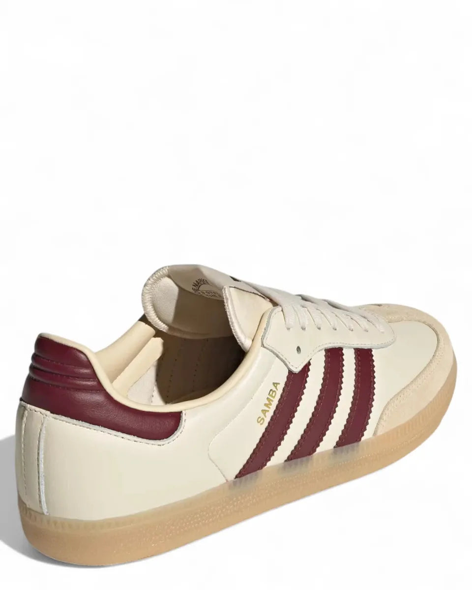 Samba OG Wonder White e Shadow Red-Adidas Originals-Sneakers-Vittorio Citro Boutique
