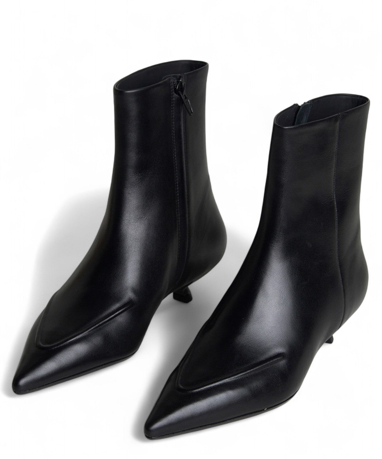 Tronchetto in Pelle a Punta Tacco 3cm-JVAM-Stivali-Vittorio Citro Boutique